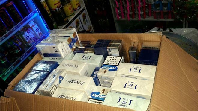  2 bin 220 paket kaçak sigara ele geçirildi