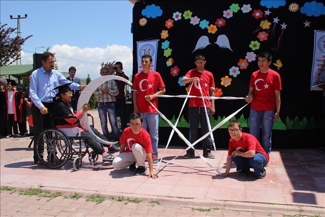 Engelli çocuklar için hobi bahçesi kuruldu