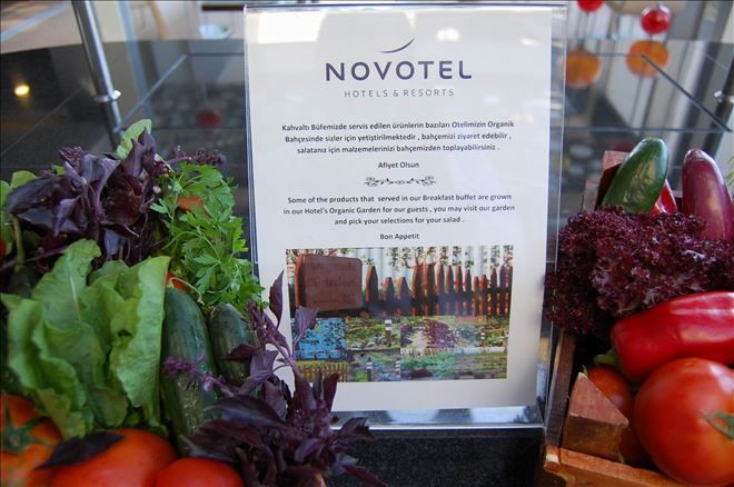 Novotel misafirlerine organik bahçe hizmeti sunuyor