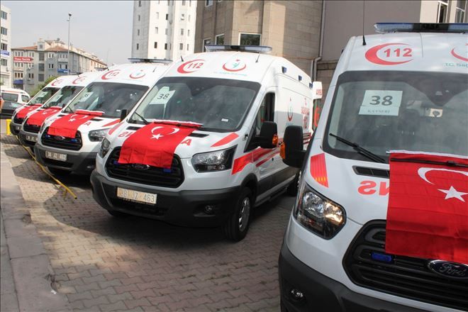 5 yeni ambulans hizmet verecek