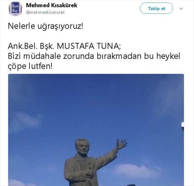  Prof. Dr. Aslantaş: ?O heykel oradan kalkacak? 