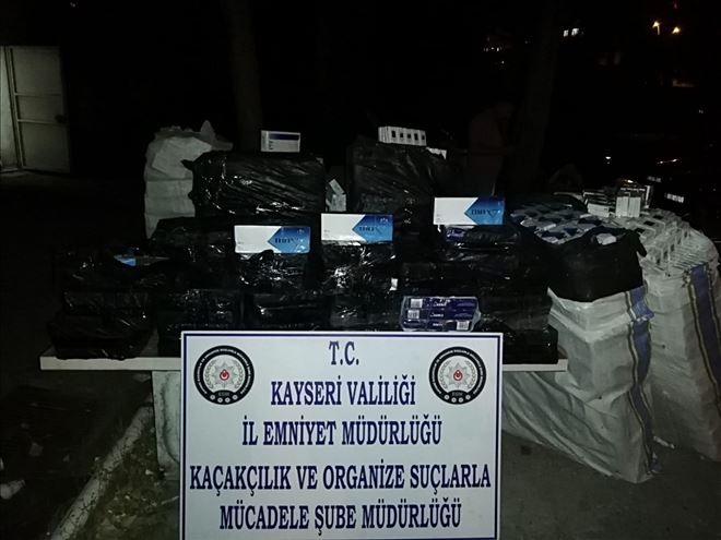 PKK/KCK terör örgütünün propagandasını yapan şahıs 20 bin paket kaçak sigara ile yakalandı 